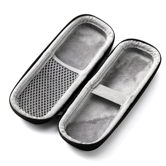 V3 Duo Case interior, two compartments for holding two pens