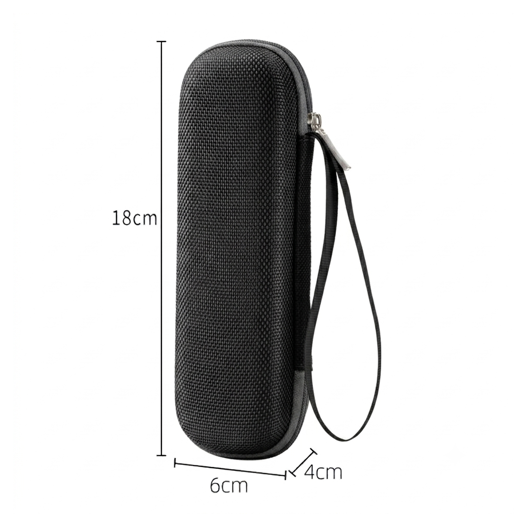 V3 Duo Case in black, zip case holding two pens