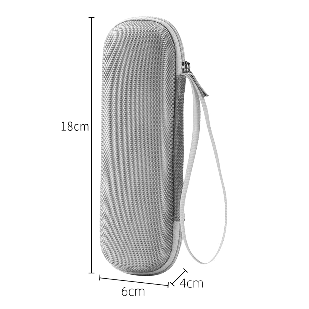 V3 Duo Case in light grey, compact travel pen case