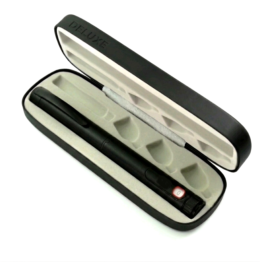 V3 deluxe case and reusable pen in black