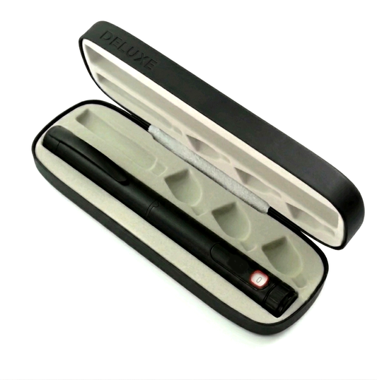 V3 deluxe case and reusable pen in black